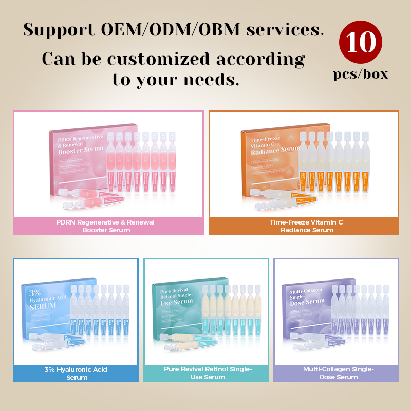 Single Dose Pdrn Polypeptide Salmon Dna Serum Curcuma Longa Turmeric Root Soothing Repair Serum for Face - 2